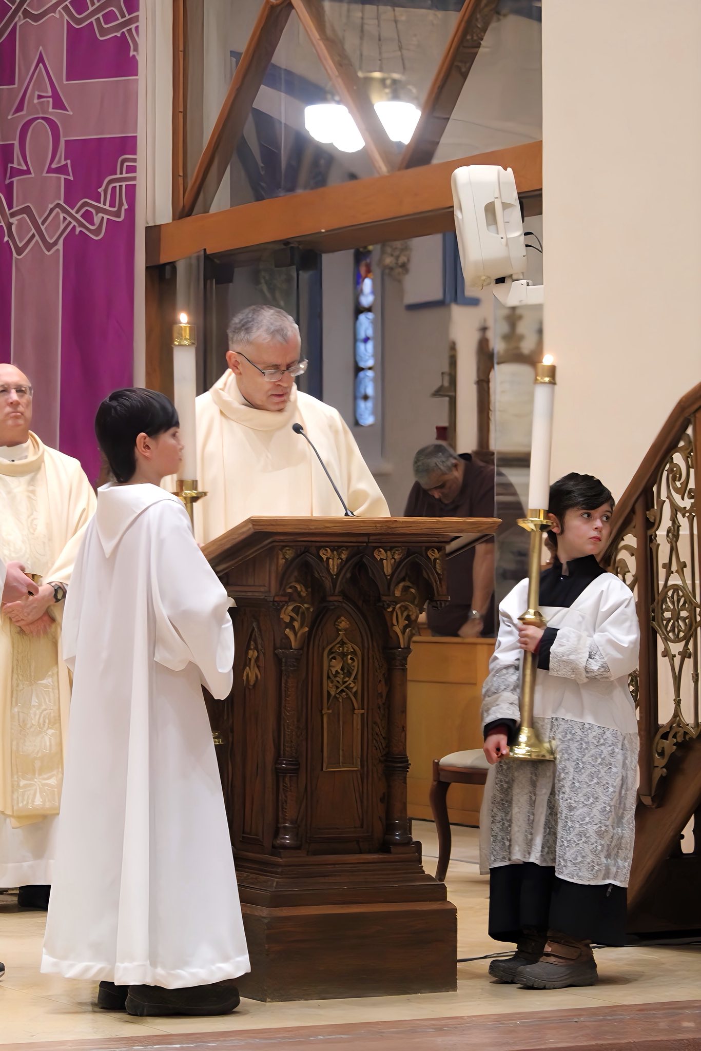 Youth participating in ministry activities and service